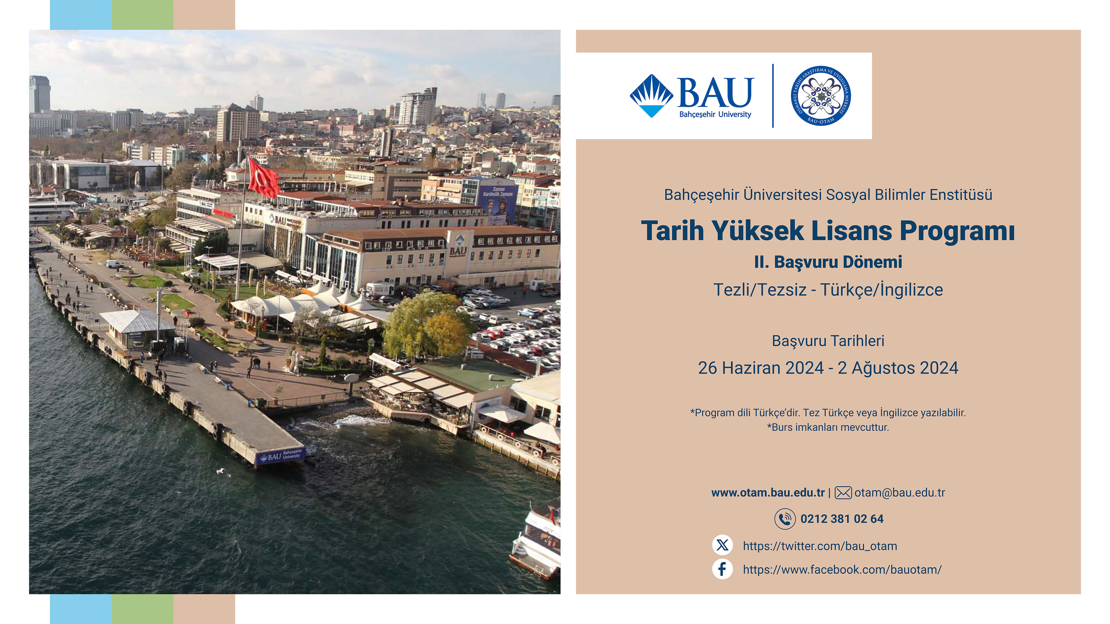 Tarih Yüksek Lisans Programı Başvuruları Devam Ediyor